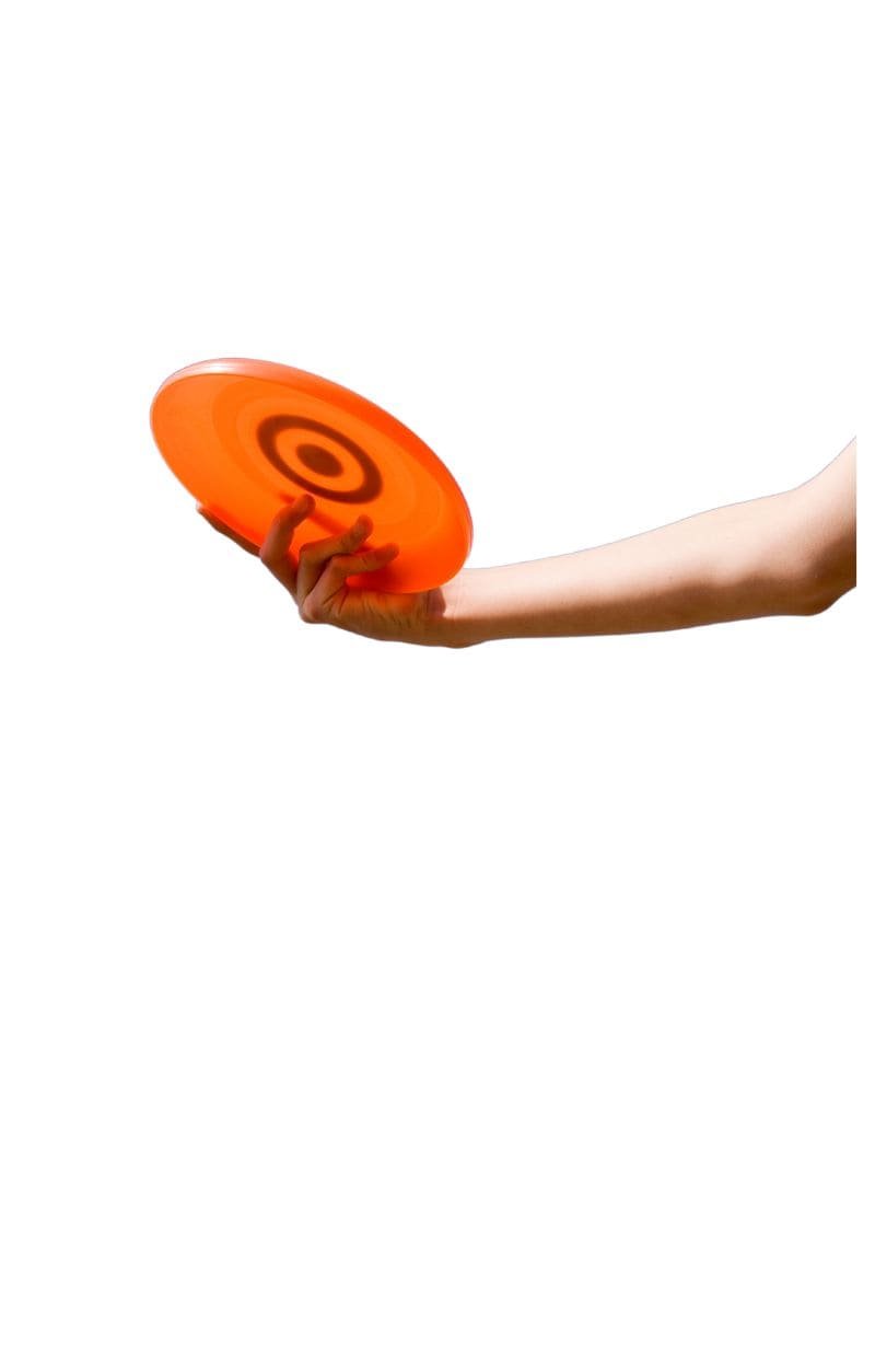 orange frisbee