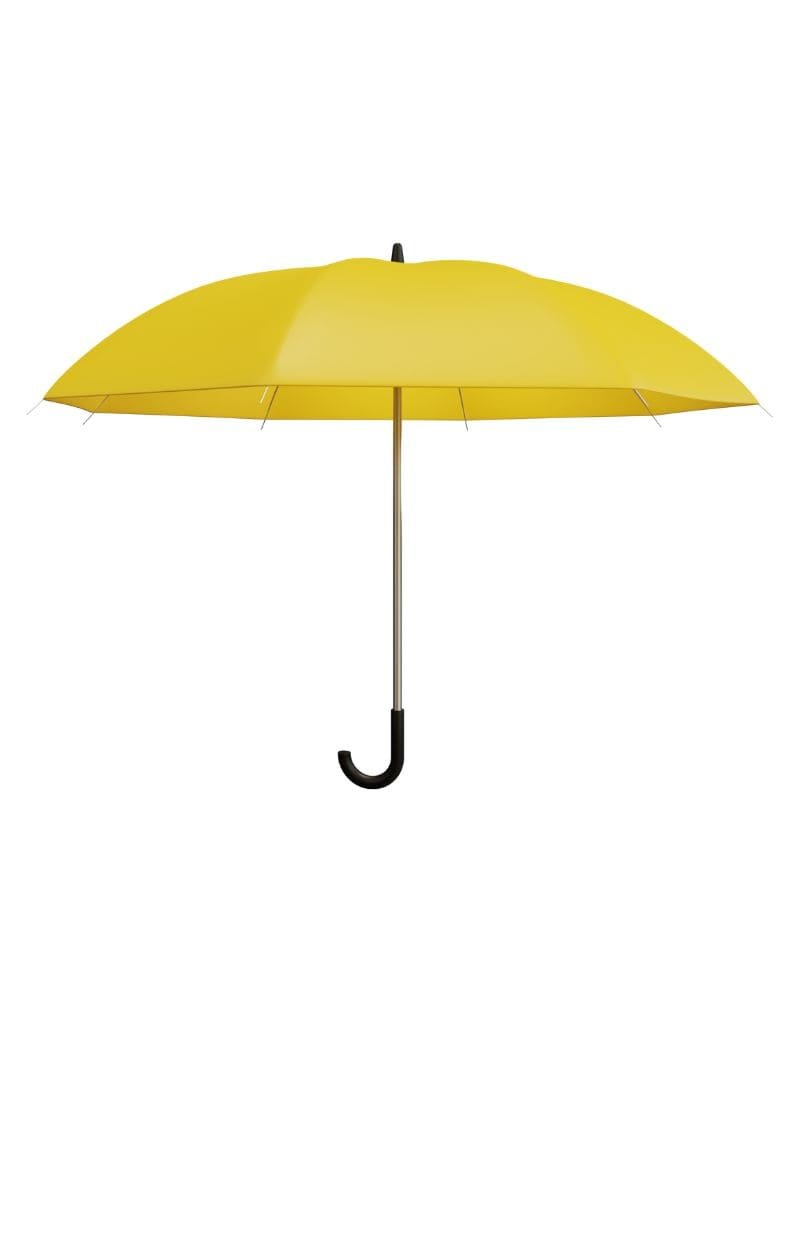 a yellow umbrella